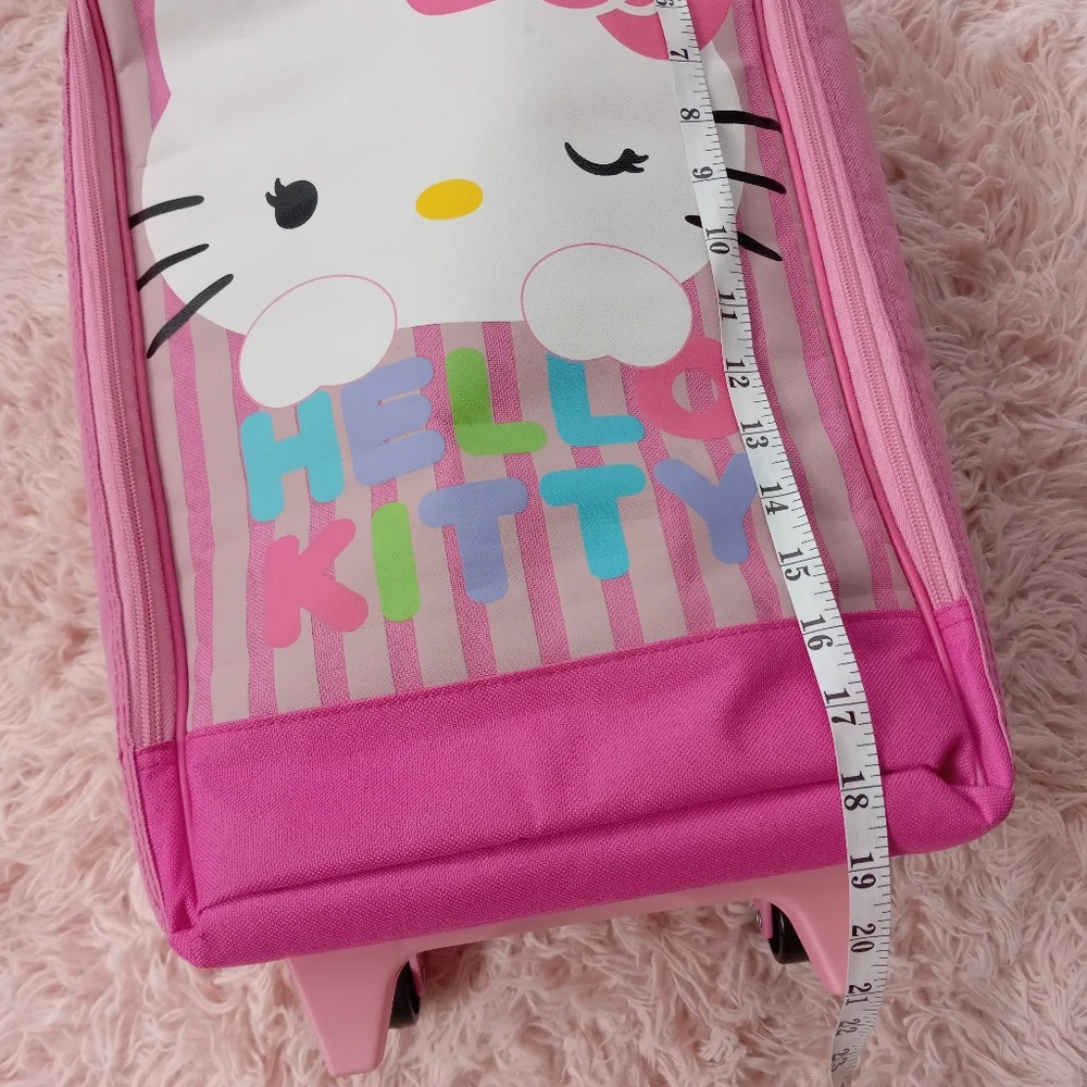 Hello kitty suitcase on wheels! Y2k kawaii AF vintage piece! EUC! - Picture 11 of 15